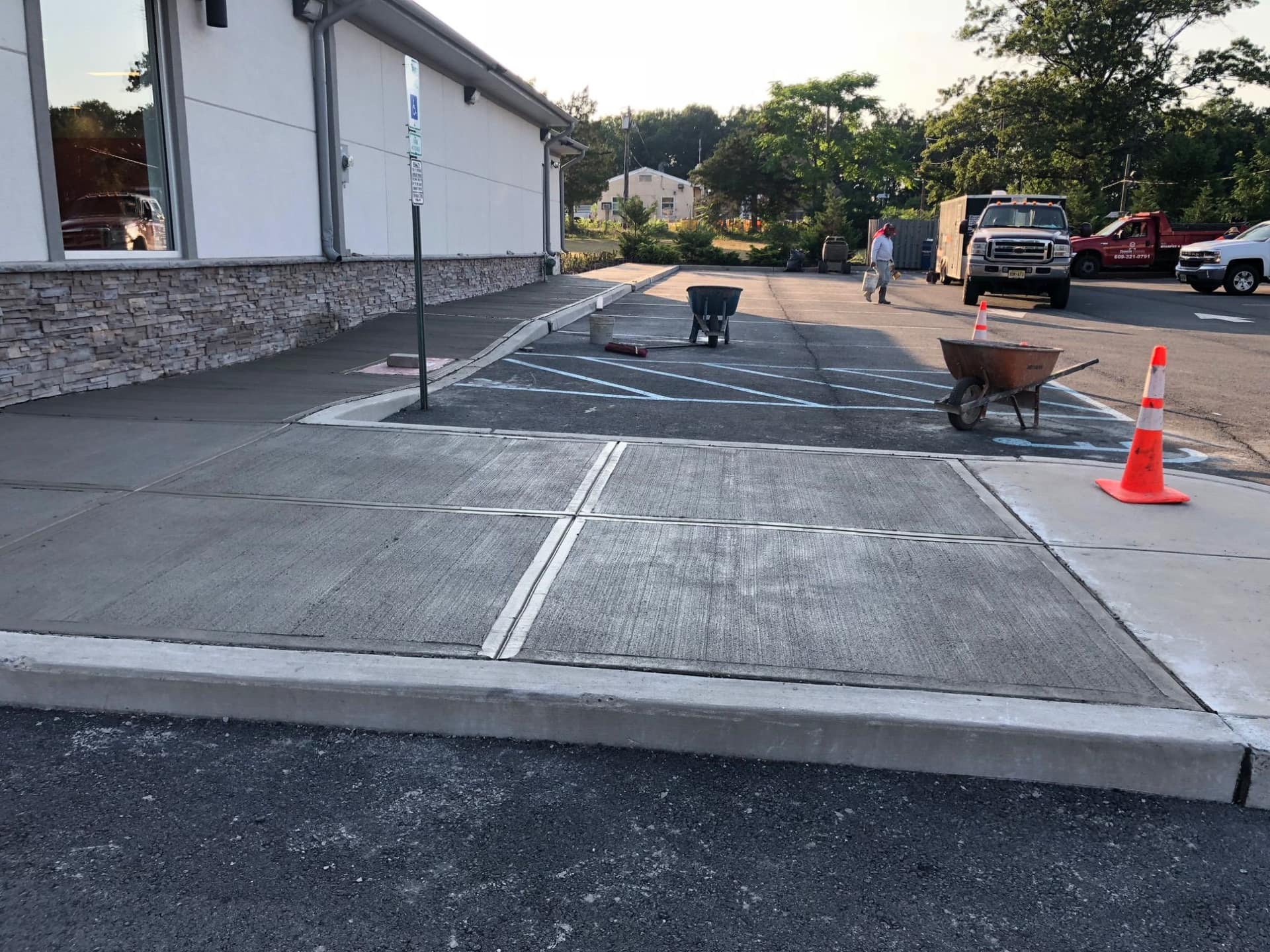 Concrete Driveways — Broom-finished and stamped driveways poured across Bordentown and Hamilton.